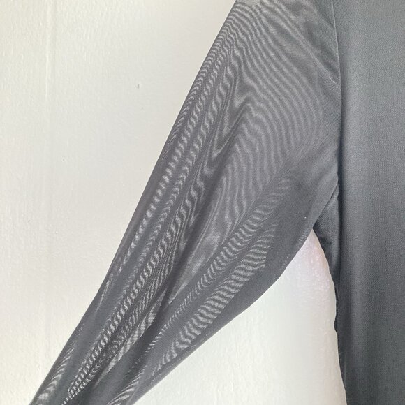 Joseph Ribkoff Dress Black  Asymmetrical Witchy Whimsigoth Dressy Party Sz 6 - Picture 9 of 13